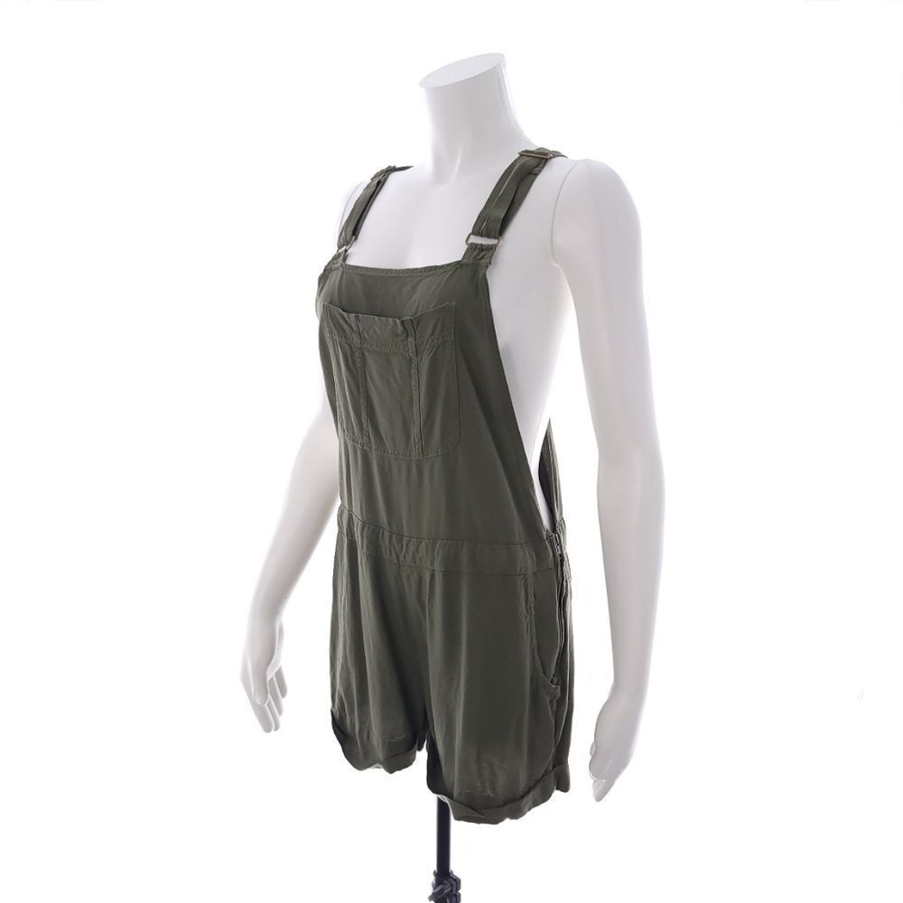 American Eagle Outfitters Women's Small Solid Army Green Romper